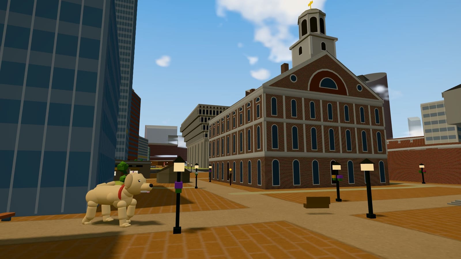 Scout at Faneuil Hall in Boston